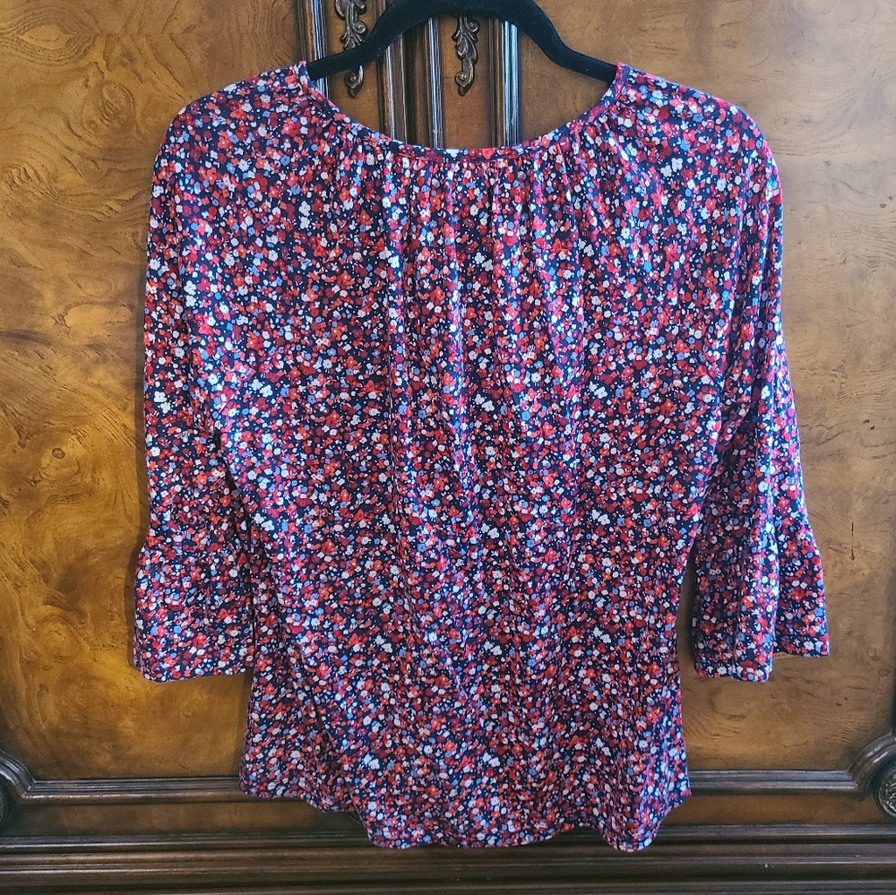 Michael Michael Kors Flutter Sleeve Multi-Colored… - image 4